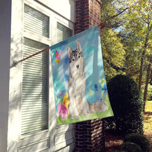 Load image into Gallery viewer, Easter Eggs Siberian Husky Flag Canvas House Size CK1898CHF