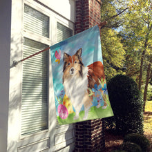 Load image into Gallery viewer, Easter Eggs Sheltie Flag Canvas House Size CK1901CHF