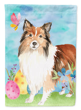 Load image into Gallery viewer, Easter Eggs Sheltie Flag Canvas House Size CK1901CHF