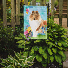 Load image into Gallery viewer, Easter Eggs Rough Collie Garden Flag - Outdoor Decorative Yard Flag CK1904GF