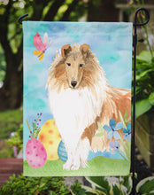 Load image into Gallery viewer, Easter Eggs Rough Collie Garden Flag - Outdoor Decorative Yard Flag CK1904GF