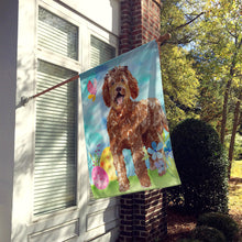 Load image into Gallery viewer, Easter Eggs Labradoodle Flag Canvas House Size CK1911CHF