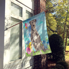 Load image into Gallery viewer, Easter Eggs Irish Wolfhound Flag Canvas House Size CK1913CHF