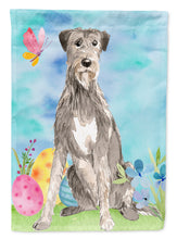 Load image into Gallery viewer, Easter Eggs Irish Wolfhound Flag Canvas House Size CK1913CHF