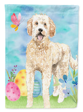 Load image into Gallery viewer, Easter Eggs Goldendoodle Flag Canvas House Size CK1916CHF