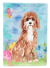 Load image into Gallery viewer, Easter Eggs Cavapoo Flag Canvas House Size CK1918CHF