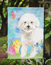 Load image into Gallery viewer, Easter Eggs Bichon Frise Garden Flag - Outdoor Decorative Yard Flag CK1925GF
