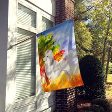 Load image into Gallery viewer, Fall Poodle Flag Canvas House Size CK1929CHF