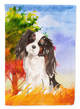 Load image into Gallery viewer, Fall Tricolor Cavalier Spaniel Flag Canvas House Size CK1931CHF