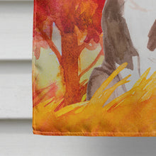 Load image into Gallery viewer, Fall Red Staffordshire Bull Terrier Flag Canvas House Size CK1933CHF