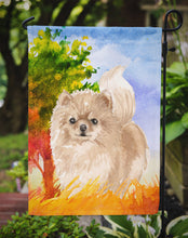 Load image into Gallery viewer, Fall Pomeranian Garden Flag - Outdoor Decorative Yard Flag CK1935GF