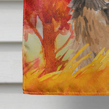 Load image into Gallery viewer, Fall Norwich Terrier Flag Canvas House Size CK1936CHF