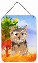 Load image into Gallery viewer, Fall Norwich Terrier Wall or Door Hanging Prints CK1936DS1216