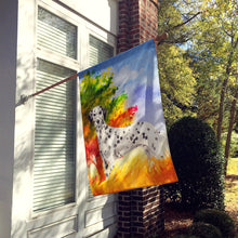 Load image into Gallery viewer, Fall Dalmatian Flag Canvas House Size CK1945CHF