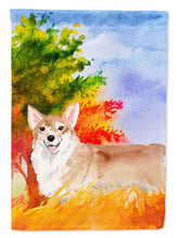 Load image into Gallery viewer, Fall Corgi Flag Canvas House Size CK1946CHF