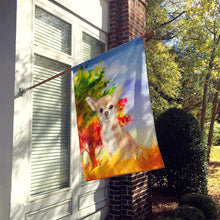Load image into Gallery viewer, Fall Chihuahua Flag Canvas House Size CK1948CHF