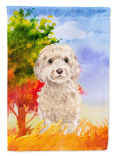 Load image into Gallery viewer, Fall Goldendoodle Flag Canvas House Size CK1949CHF