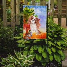 Load image into Gallery viewer, Fall Blenheim Cavalier Spaniel Garden Flag - Outdoor Decorative Yard Flag CK1950GF