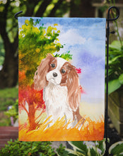 Load image into Gallery viewer, Fall Blenheim Cavalier Spaniel Garden Flag - Outdoor Decorative Yard Flag CK1950GF