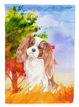 Load image into Gallery viewer, Fall Blenheim Cavalier Spaniel Garden Flag - Outdoor Decorative Yard Flag CK1950GF