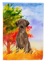 Load image into Gallery viewer, Fall Chocolate Labrador Retriever Flag Canvas House Size CK1951CHF