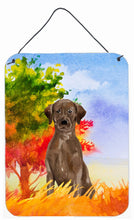 Load image into Gallery viewer, Fall Chocolate Labrador Retriever Wall or Door Hanging Prints CK1951DS1216