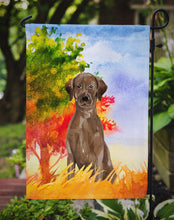 Load image into Gallery viewer, Fall Chocolate Labrador Retriever Garden Flag - Outdoor Decorative Yard Flag CK1951GF