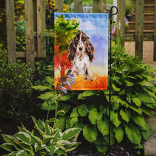 Load image into Gallery viewer, Fall Chocolate Parti Cocker Spaniel Garden Flag - Outdoor Decorative Yard Flag CK1952GF