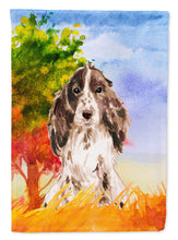Load image into Gallery viewer, Fall Chocolate Parti Cocker Spaniel Garden Flag - Outdoor Decorative Yard Flag CK1952GF