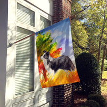 Load image into Gallery viewer, Fall Border Collie Flag Canvas House Size CK1955CHF