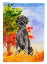 Load image into Gallery viewer, Fall Black Labrador Retriever Garden Flag - Outdoor Decorative Yard Flag CK1957GF
