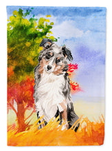 Load image into Gallery viewer, Fall Australian Shepherd Flag Canvas House Size CK1960CHF