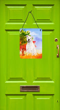 Load image into Gallery viewer, Fall White Staffie Bull Terrier Wall or Door Hanging Prints CK1961DS1216