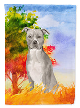 Load image into Gallery viewer, Fall Staffordshire Bull Terrier Garden Flag - Outdoor Decorative Yard Flag CK1962GF