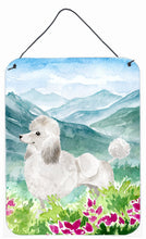 Load image into Gallery viewer, Mountian Flowers White Poodle Wall or Door Hanging Prints CK1964DS1216