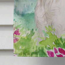 Load image into Gallery viewer, Mountian Flowers Westie Flag Canvas House Size CK1965CHF