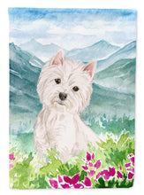 Load image into Gallery viewer, Mountian Flowers Westie Garden Flag - Outdoor Decorative Yard Flag CK1965GF