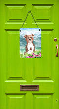 Load image into Gallery viewer, Mountian Flowers Red Staffordshire Bull Terrier Wall or Door Hanging Prints CK1968DS1216