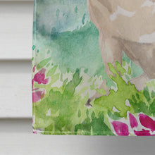 Load image into Gallery viewer, Mountian Flowers Fawn Pug Flag Canvas House Size CK1969CHF