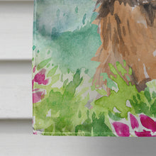 Load image into Gallery viewer, Mountian Flowers Norwich Terrier Flag Canvas House Size CK1971CHF