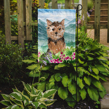 Load image into Gallery viewer, Mountian Flowers Norwich Terrier Garden Flag - Outdoor Decorative Yard Flag CK1971GF