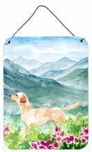 Load image into Gallery viewer, Mountian Flowers Yellow Labrador Wall or Door Hanging Prints CK1973DS1216