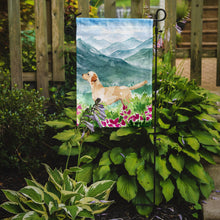 Load image into Gallery viewer, Mountian Flowers Yellow Labrador Garden Flag - Outdoor Decorative Yard Flag CK1973GF