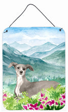 Load image into Gallery viewer, Mountian Flowers Italian Greyhound Wall or Door Hanging Prints CK1974DS1216