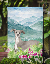 Load image into Gallery viewer, Mountian Flowers Italian Greyhound Garden Flag - Outdoor Decorative Yard Flag CK1974GF