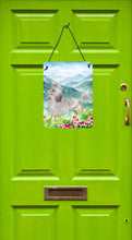 Load image into Gallery viewer, Mountian Flowers Silver Poodle Wall or Door Hanging Prints CK1975DS1216