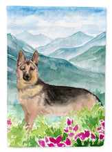 Load image into Gallery viewer, Mountian Flowers German Shepherd Flag Canvas House Size CK1977CHF