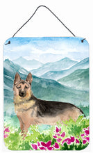 Load image into Gallery viewer, Mountian Flowers German Shepherd Wall or Door Hanging Prints CK1977DS1216