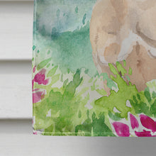 Load image into Gallery viewer, Mountian Flowers Fawn French Bulldog Flag Canvas House Size CK1978CHF