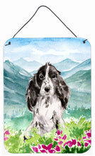 Load image into Gallery viewer, Mountian Flowers Black Parti Cocker Spaniel Wall or Door Hanging Prints CK1982DS1216